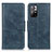 Leather Case Stands Flip Cover Holder M09L for Xiaomi Poco M4 Pro 5G Blue