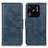 Leather Case Stands Flip Cover Holder M09L for Xiaomi Redmi 10 India Blue