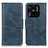Leather Case Stands Flip Cover Holder M09L for Xiaomi Redmi 10 Power Blue