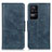 Leather Case Stands Flip Cover Holder M09L for Xiaomi Redmi K40S 5G Blue