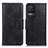 Leather Case Stands Flip Cover Holder M09L for Xiaomi Redmi K50 5G Black