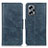 Leather Case Stands Flip Cover Holder M09L for Xiaomi Redmi K50i 5G Blue