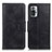 Leather Case Stands Flip Cover Holder M09L for Xiaomi Redmi Note 10 Pro 4G Black