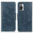 Leather Case Stands Flip Cover Holder M09L for Xiaomi Redmi Note 10 Pro 4G Blue