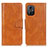 Leather Case Stands Flip Cover Holder M09L for Xiaomi Redmi Note 11R 5G Brown