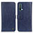 Leather Case Stands Flip Cover Holder M10L for OnePlus Nord CE 5G Blue