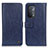 Leather Case Stands Flip Cover Holder M10L for OnePlus Nord N200 5G Blue