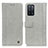 Leather Case Stands Flip Cover Holder M10L for Oppo A53s 5G Gray