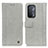 Leather Case Stands Flip Cover Holder M10L for Oppo A54 5G Gray