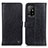 Leather Case Stands Flip Cover Holder M10L for Oppo F19 Pro+ Plus 5G Black