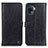 Leather Case Stands Flip Cover Holder M10L for Oppo Reno5 Lite Black