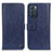 Leather Case Stands Flip Cover Holder M10L for Oppo Reno6 5G Blue