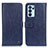 Leather Case Stands Flip Cover Holder M10L for Oppo Reno6 Pro 5G India Blue