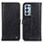 Leather Case Stands Flip Cover Holder M10L for Oppo Reno6 Pro+ Plus 5G Black