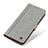 Leather Case Stands Flip Cover Holder M10L for Realme GT 5G Gray