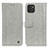 Leather Case Stands Flip Cover Holder M10L for Samsung Galaxy A03 Gray