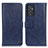 Leather Case Stands Flip Cover Holder M10L for Samsung Galaxy A15 4G Blue