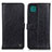 Leather Case Stands Flip Cover Holder M10L for Samsung Galaxy A22 5G Black