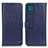 Leather Case Stands Flip Cover Holder M10L for Samsung Galaxy A22 5G Blue
