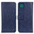 Leather Case Stands Flip Cover Holder M10L for Samsung Galaxy A22s 5G Blue