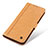 Leather Case Stands Flip Cover Holder M10L for Samsung Galaxy A32 5G Khaki