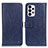 Leather Case Stands Flip Cover Holder M10L for Samsung Galaxy A33 5G Blue