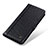Leather Case Stands Flip Cover Holder M10L for Samsung Galaxy A72 4G Black