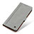 Leather Case Stands Flip Cover Holder M10L for Samsung Galaxy A72 4G Gray