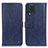 Leather Case Stands Flip Cover Holder M10L for Samsung Galaxy M32 4G Blue