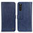 Leather Case Stands Flip Cover Holder M10L for Sony Xperia 10 III Blue