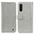 Leather Case Stands Flip Cover Holder M10L for Sony Xperia 10 III Gray