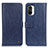 Leather Case Stands Flip Cover Holder M10L for Xiaomi Redmi K40 5G Blue