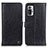 Leather Case Stands Flip Cover Holder M10L for Xiaomi Redmi Note 10 Pro 4G Black