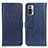 Leather Case Stands Flip Cover Holder M10L for Xiaomi Redmi Note 10 Pro 4G Blue