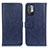 Leather Case Stands Flip Cover Holder M10L for Xiaomi Redmi Note 10T 5G Blue