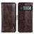 Leather Case Stands Flip Cover Holder M11L for Google Pixel 6 Pro 5G Brown