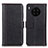 Leather Case Stands Flip Cover Holder M11L for Huawei Honor 50 Lite Black