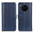 Leather Case Stands Flip Cover Holder M11L for Huawei Honor 50 Lite Blue