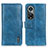 Leather Case Stands Flip Cover Holder M11L for Huawei Nova 9 Pro Blue