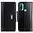 Leather Case Stands Flip Cover Holder M11L for Motorola Moto E30 Black