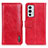 Leather Case Stands Flip Cover Holder M11L for OnePlus 9RT 5G Red