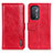 Leather Case Stands Flip Cover Holder M11L for Oppo A93 5G Red