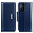 Leather Case Stands Flip Cover Holder M11L for Oppo K9 5G Blue