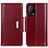 Leather Case Stands Flip Cover Holder M11L for Oppo K9 5G Red