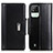 Leather Case Stands Flip Cover Holder M11L for Realme C20A Black