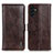 Leather Case Stands Flip Cover Holder M11L for Samsung Galaxy A04s Brown