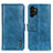 Leather Case Stands Flip Cover Holder M11L for Samsung Galaxy A13 4G Blue