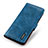 Leather Case Stands Flip Cover Holder M11L for Samsung Galaxy A32 4G Blue