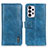 Leather Case Stands Flip Cover Holder M11L for Samsung Galaxy A33 5G Blue