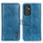 Leather Case Stands Flip Cover Holder M11L for Samsung Galaxy A82 5G Blue